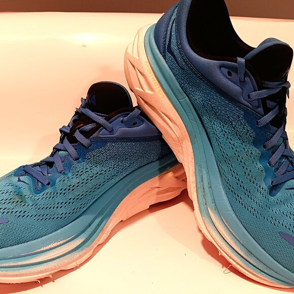 HOKA ONE ONE SIZE 10 BONDI 8 GREAT CONDITION - Picture 6 of 8